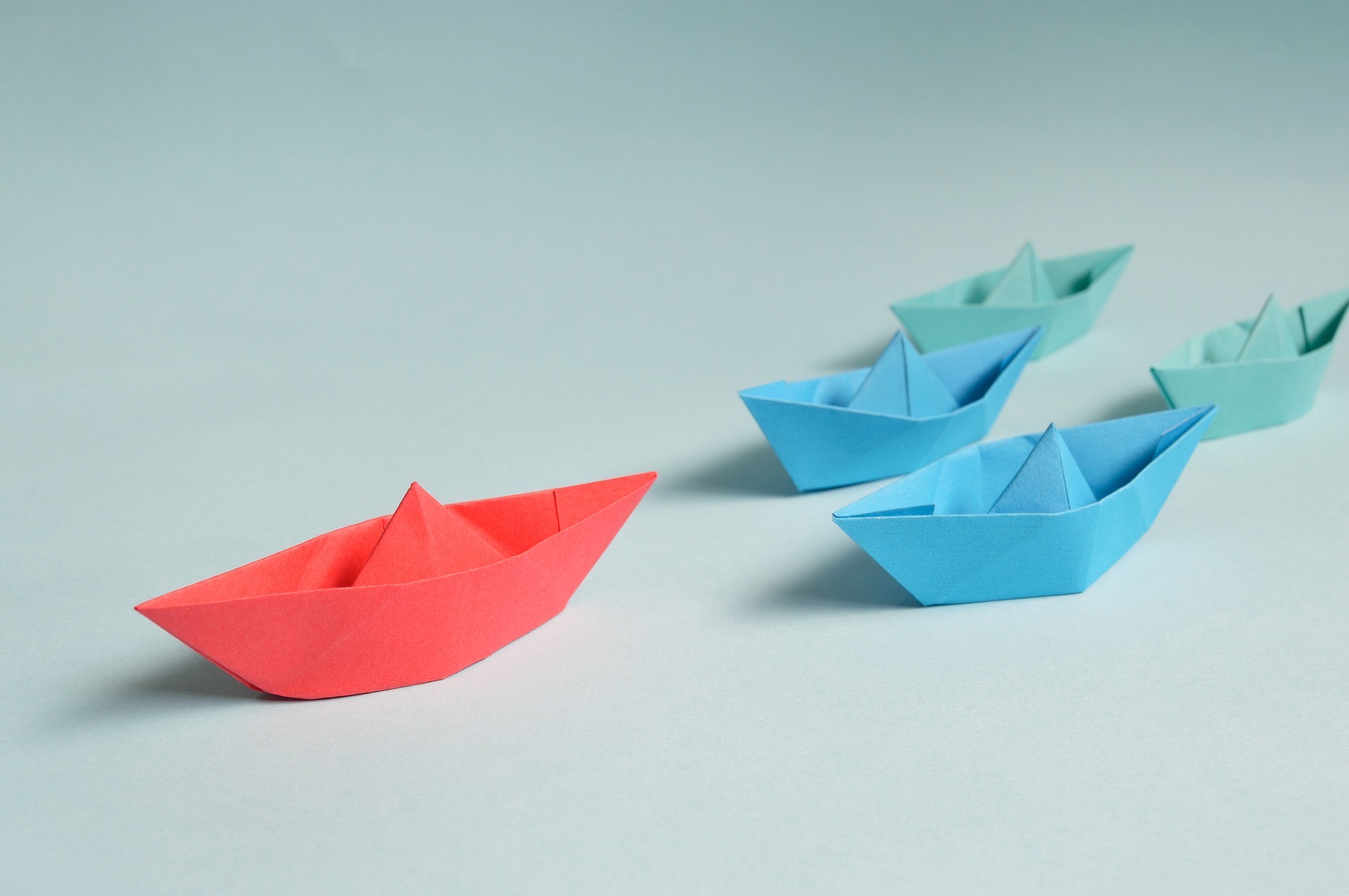 leadership origami boats
